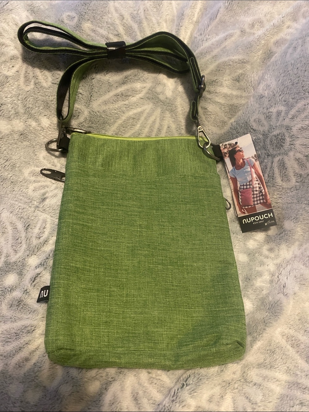 Nupouch Lightweight Green Crossbody Bag